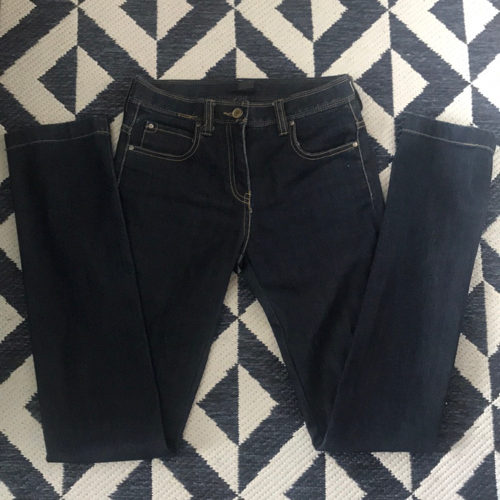 Dark blue jeans